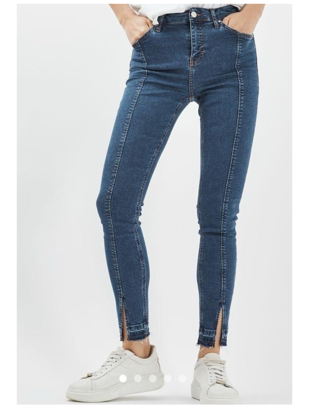 Topshop Moto Jamie Jeans- split hem